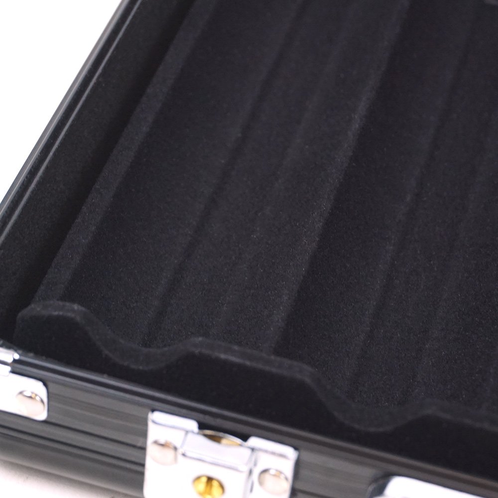 Professional Customized Casino Grade Texas Hold'em Poker Chip Set Luxury Black Portable Aluminum Case 200pcs Ceramic Chips