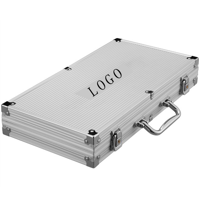 Aluminum storage box for CASINO All in Poker Chips set 300 Pieces Empty Tool case