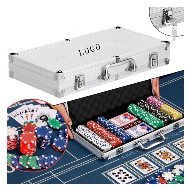 Aluminum storage box for CASINO All in Poker Chips set 300 Pieces Empty Tool case