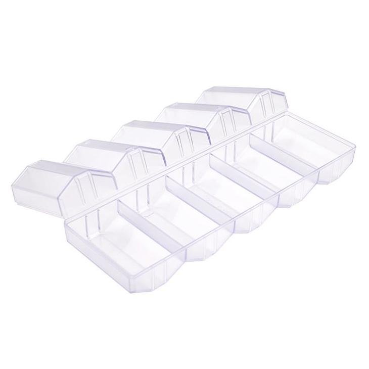 YH Low Price 40mm Matte Frosted Plastic Poker Chip Tray For Casino