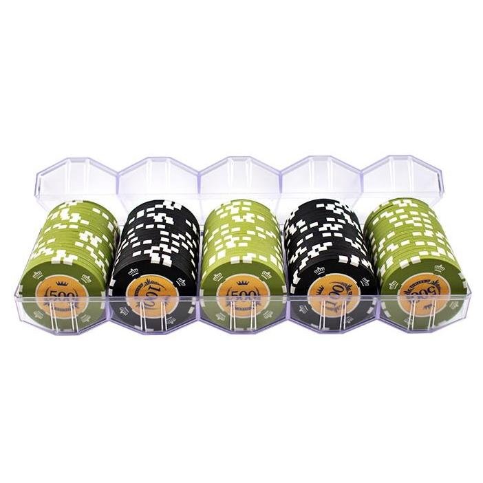 YH Low Price 40mm Matte Frosted Plastic Poker Chip Tray For Casino
