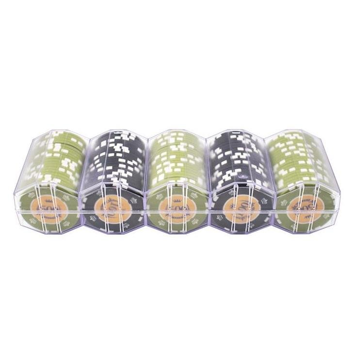 YH Low Price 40mm Matte Frosted Plastic Poker Chip Tray For Casino