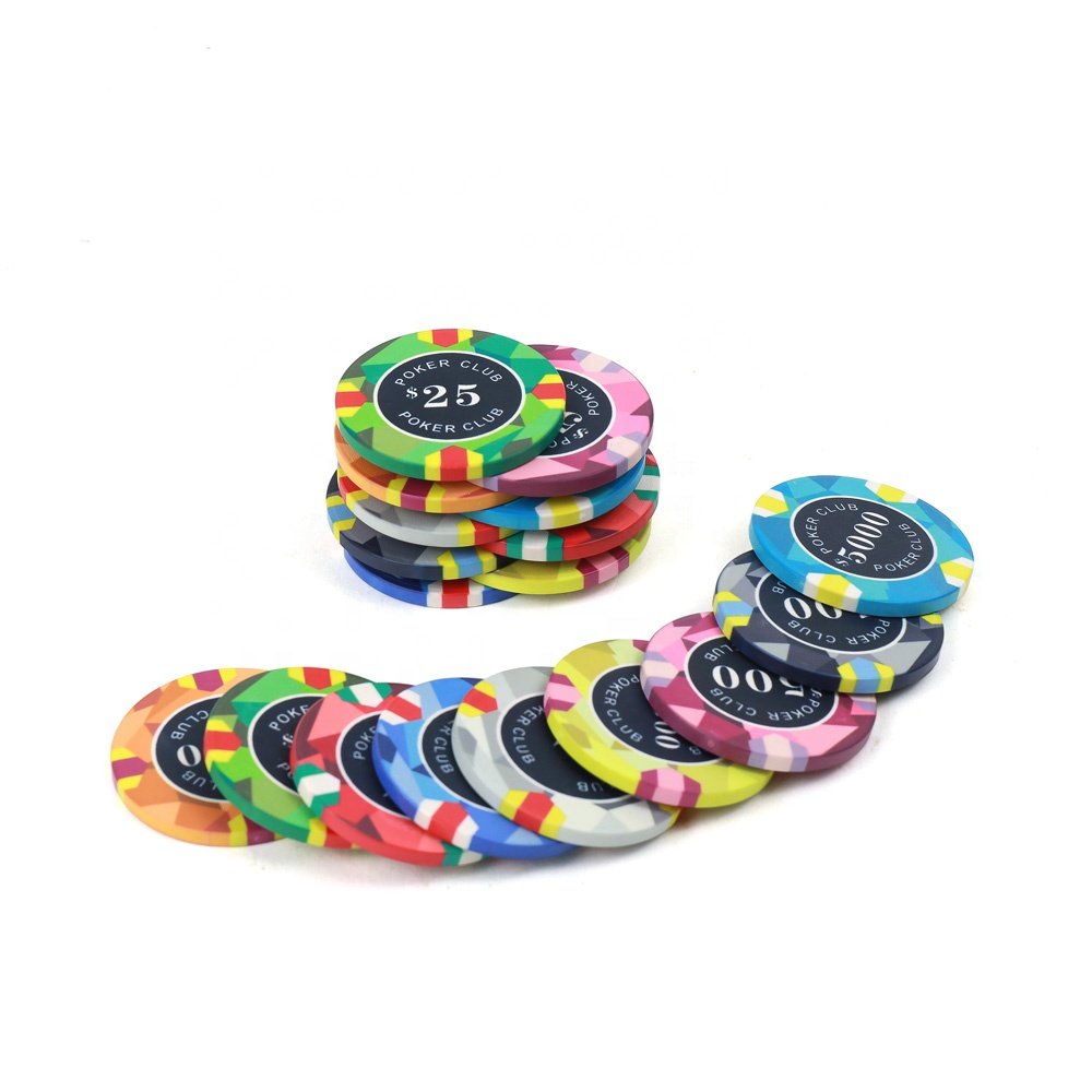 Factory custom 10g ceramic chips da poker 40x3.3mm high casino quality any design can custom for gambling game