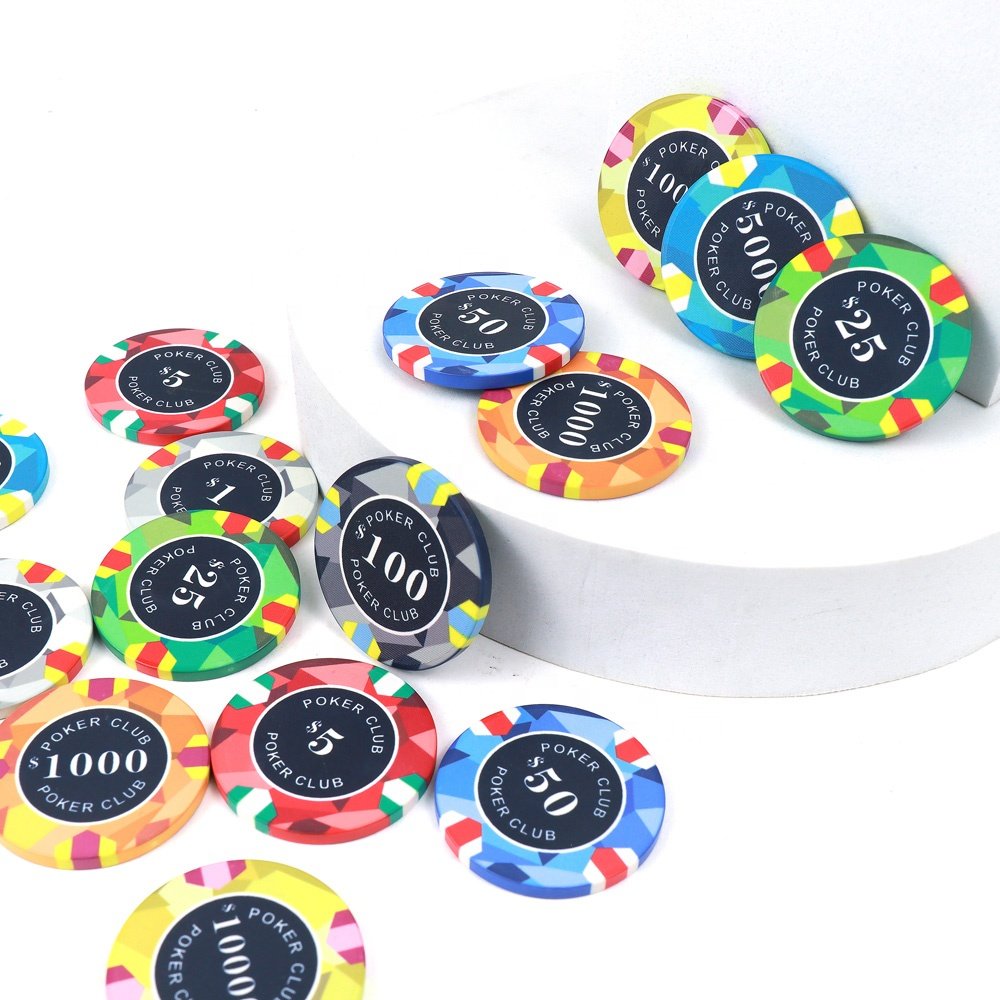 Factory custom 10g ceramic chips da poker 40x3.3mm high casino quality any design can custom for gambling game
