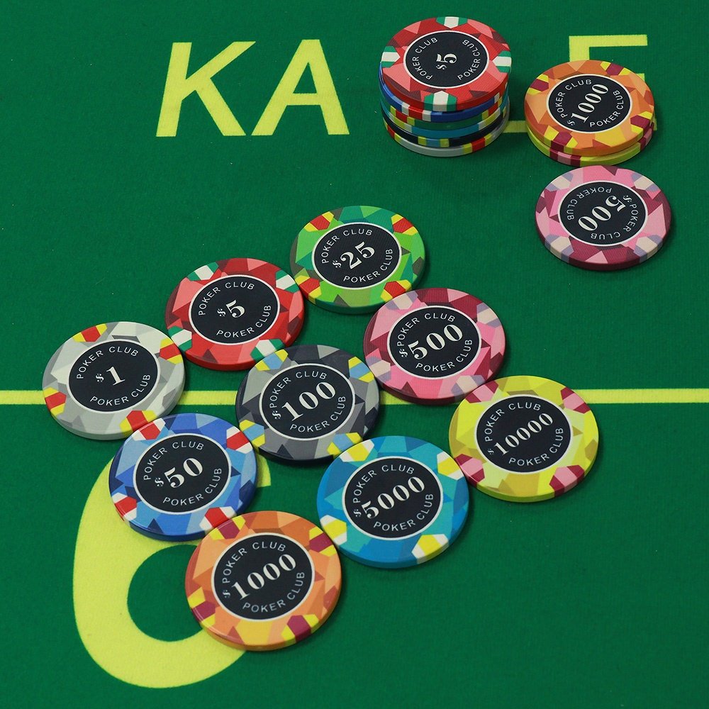 Factory custom 10g ceramic chips da poker 40x3.3mm high casino quality any design can custom for gambling game