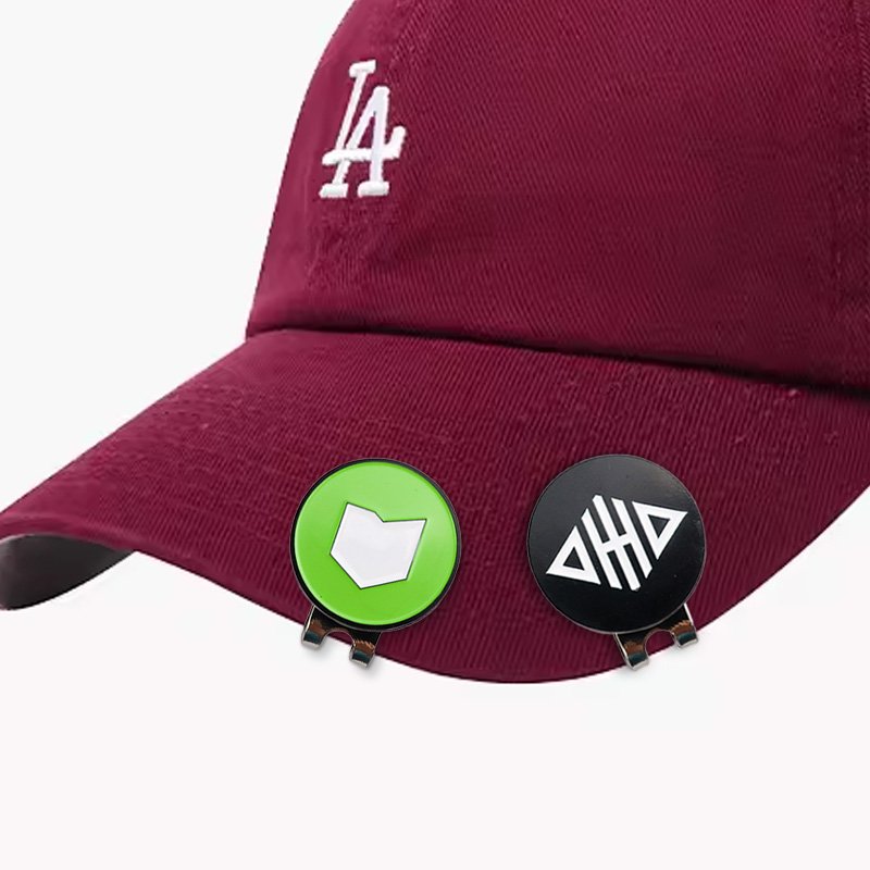 Golf hat clip creative patterns ball hat clip marker magnetic removable golf ball position mark golf accessories golfer gift