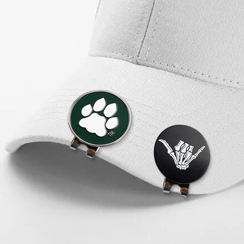 Golf hat clip creative patterns ball hat clip marker magnetic removable golf ball position mark golf accessories golfer gift