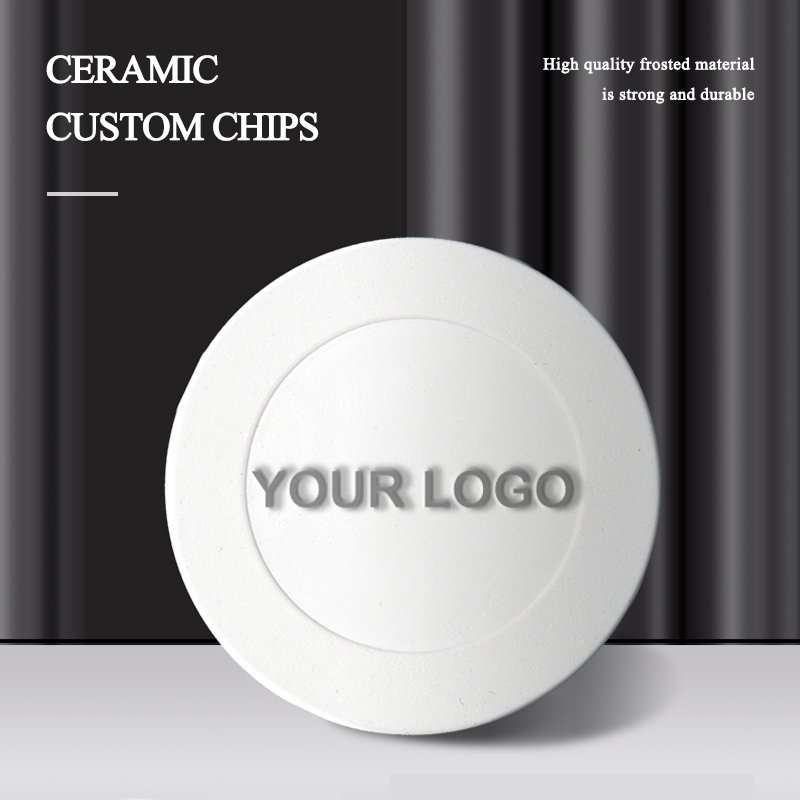 39mm 10g Custom Ceramic Poker Chip 500pcs MOQ Casino Blank Chip