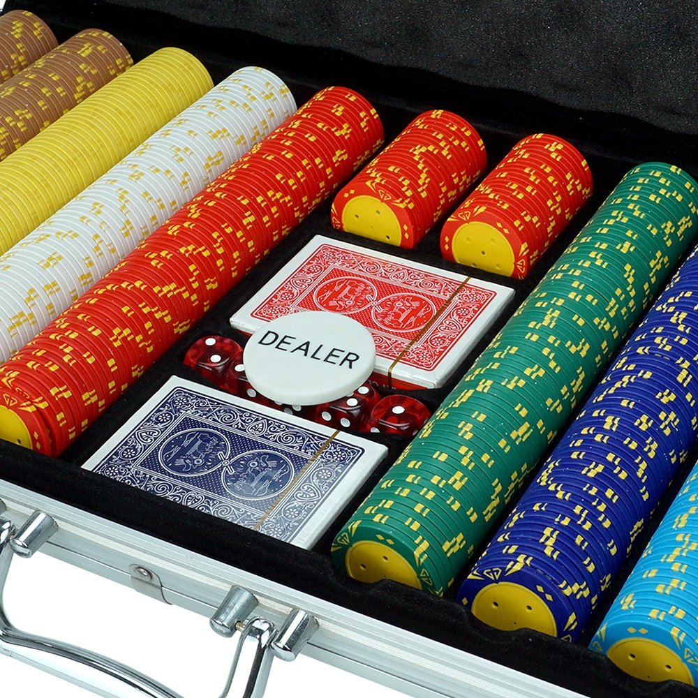 Hot sell cheap casino equipment custom 750pcs poker chips aluminum case empty Poker chip storage box without chips