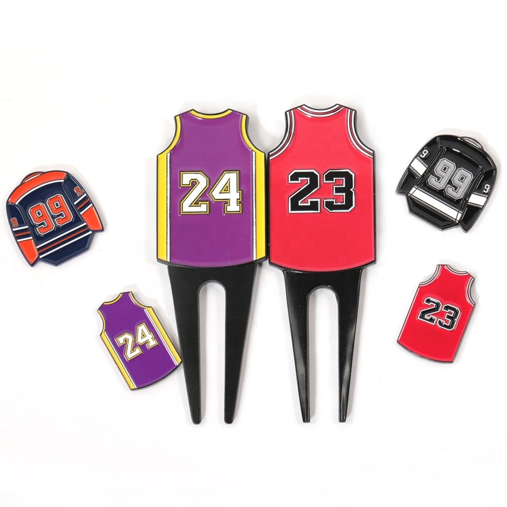 Customization Jersey Design Professional Personalized Magnetic Hat Clip Golf Soft Enamel Ball Marker