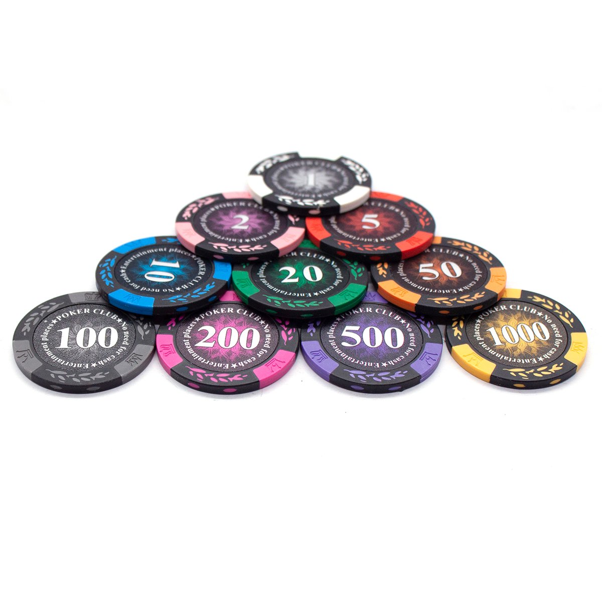 Wholesale Factory Custom Sublimation Blank Clay Casino chips Abs Ept Ceramic poker chips Set