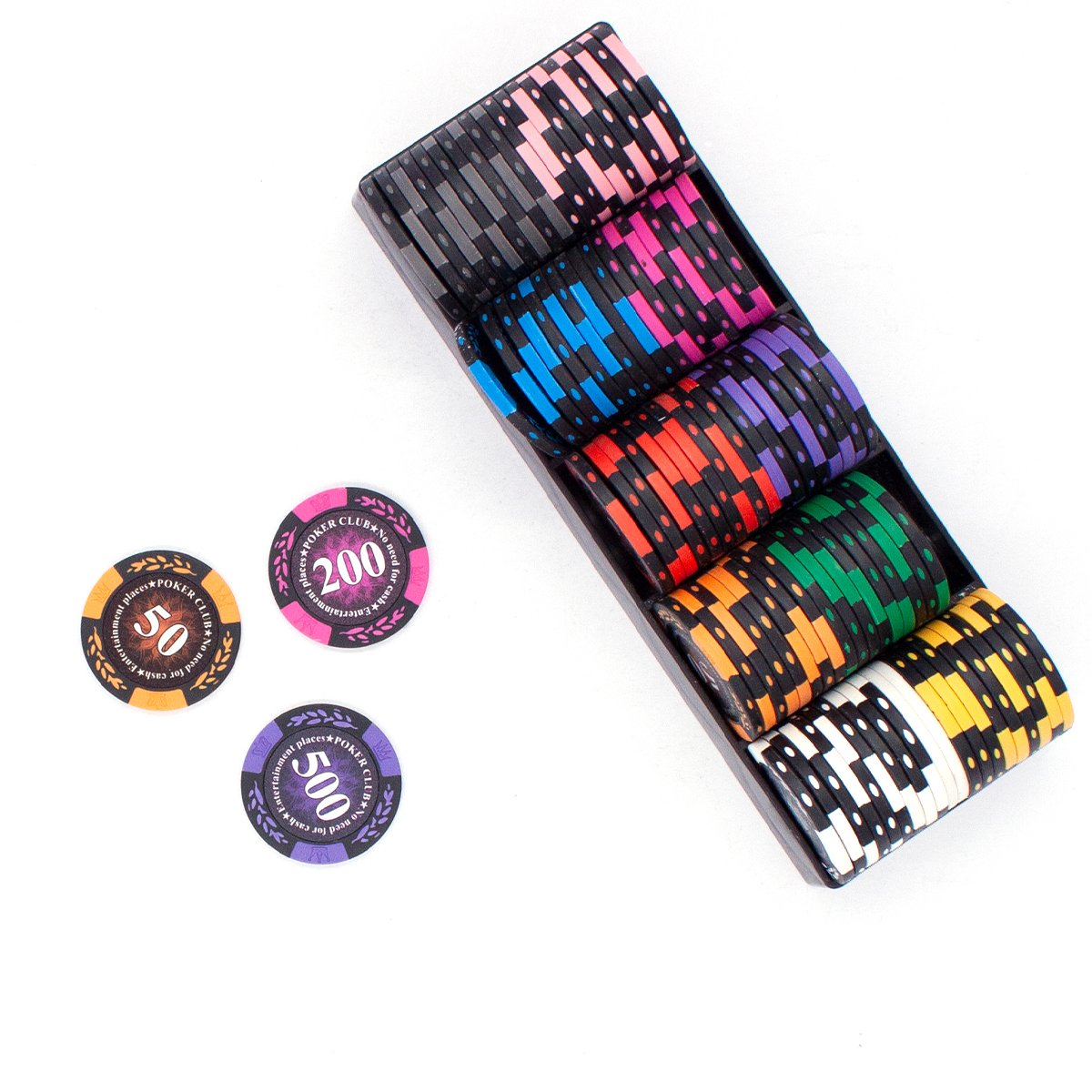 Wholesale Factory Custom Sublimation Blank Clay Casino chips Abs Ept Ceramic poker chips Set