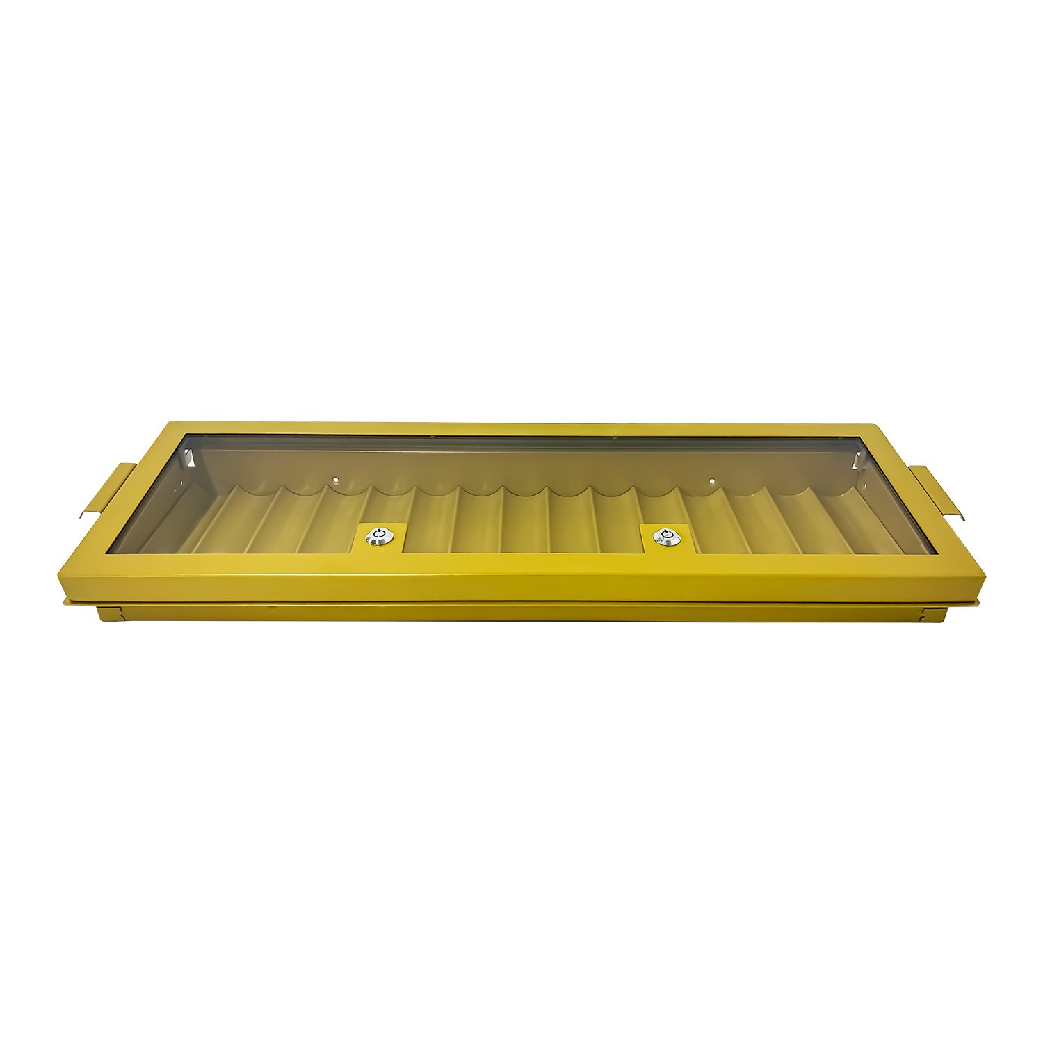 Professional Metal Casino Poker Chips Tray & Locking Cover Chip Holder for Poker Table