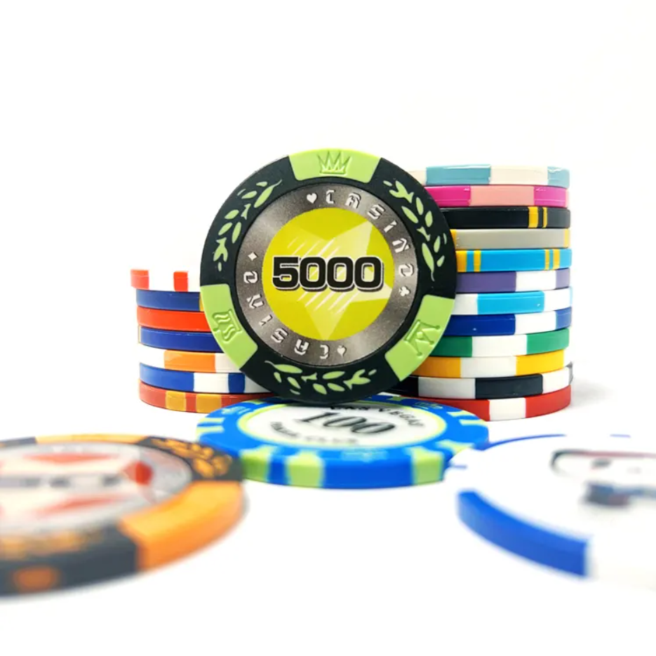 Wholesale Professional Production Different Color 14g 39mm Casino Clay 600/1000 Poker Chip Set
