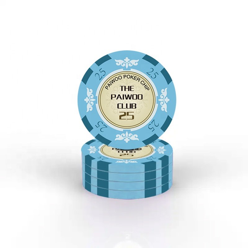 Manufacturer's 500pcs Ceramic Poker Chip Set for Casino Use