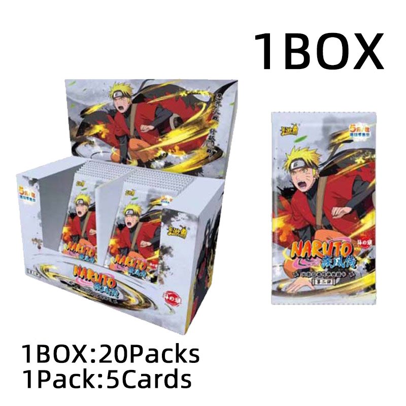 Wholesale Narutoes Anime Poker Game Collection Boxes Kids' Tier3 Wave2 Kayou Cards Printed Paper Material Plastic Material Gifts