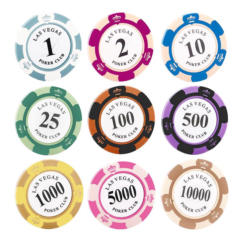Convenient Harmless Nontoxic Casino Chips Clay Poker Chips Accepted Custom Printed Logo for Casino Poker Games