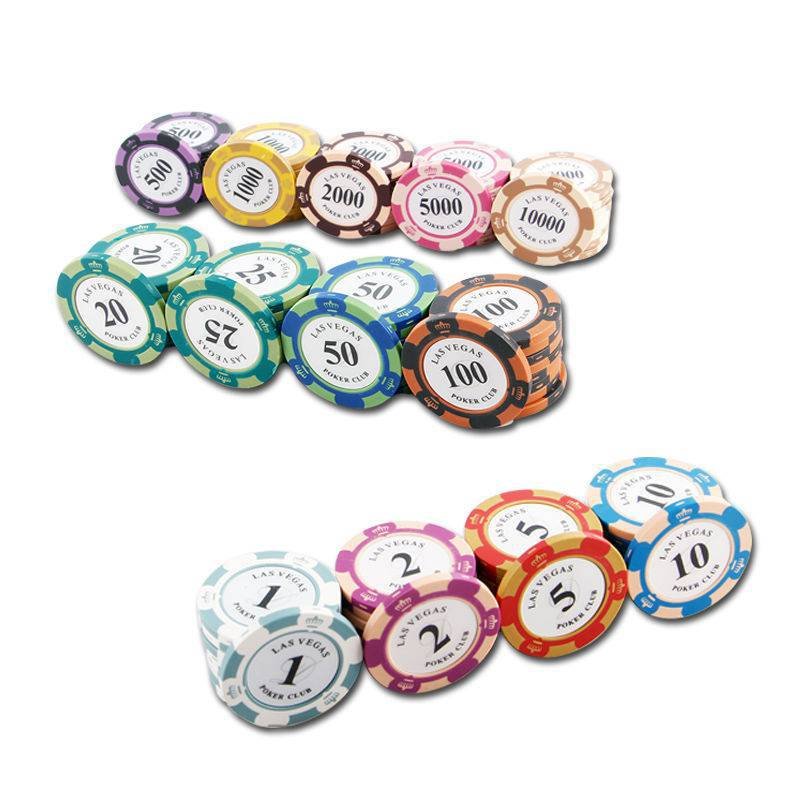 Convenient Harmless Nontoxic Casino Chips Clay Poker Chips Accepted Custom Printed Logo for Casino Poker Games