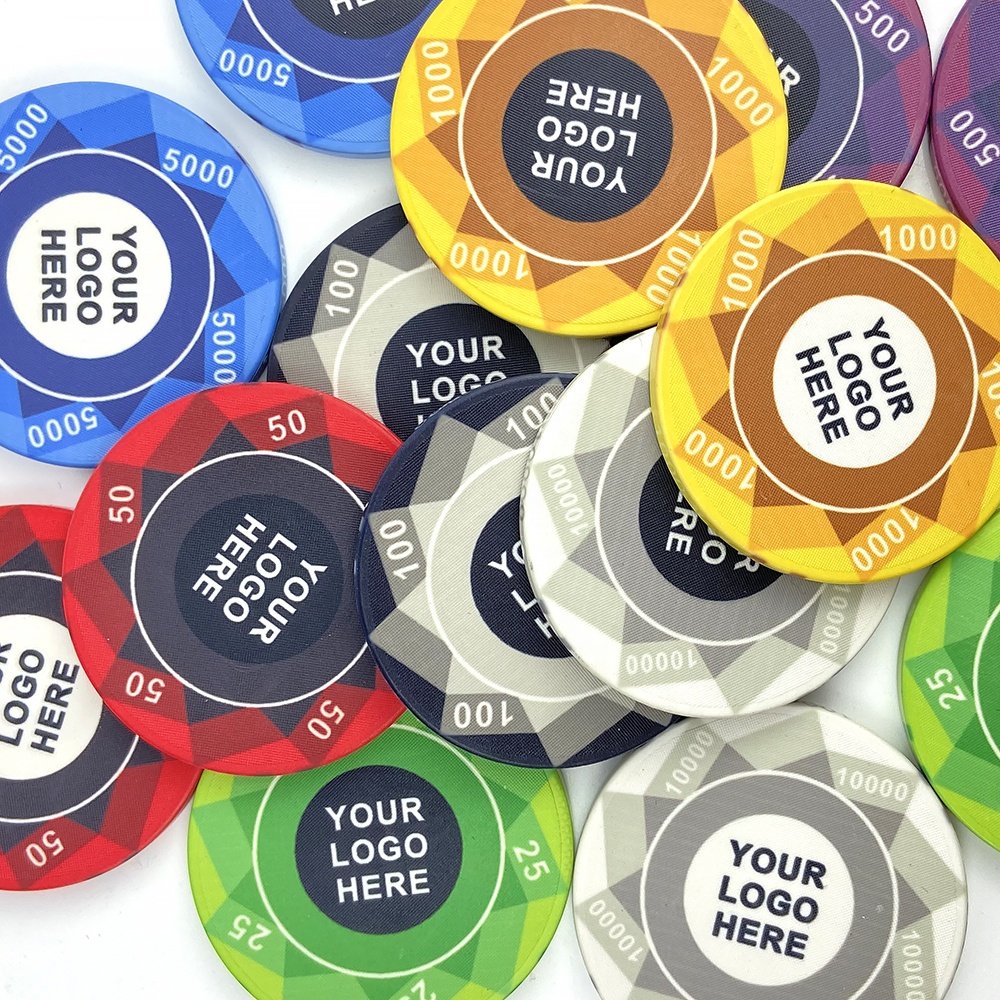 Wholesale 39mm ept ceramic poker chips 10g free design your logo professional factory cheap price for casino entertainment game