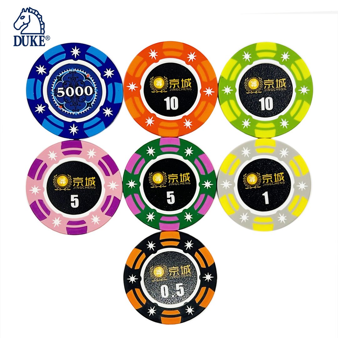 Clay Poker Chip with Sticker - 40mm - No.16