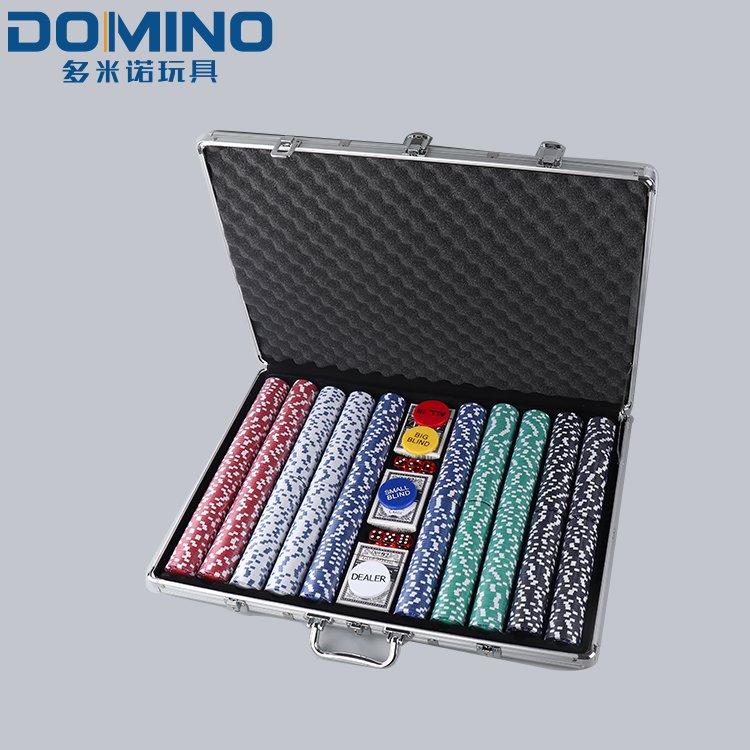 Hot selling 1000 piece texas holden poker chips set with aluminum case
