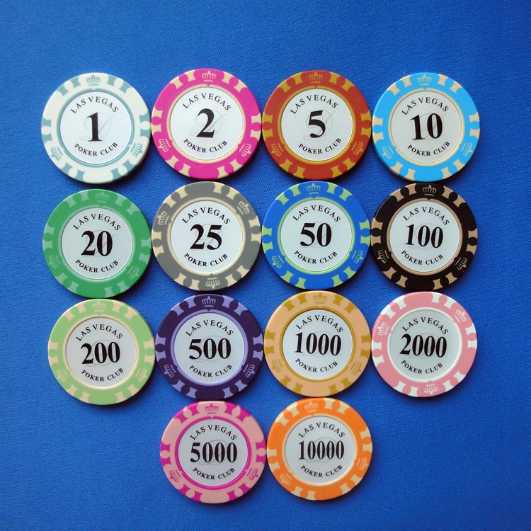 Las vegas stickers CLAY poker chips wholesale