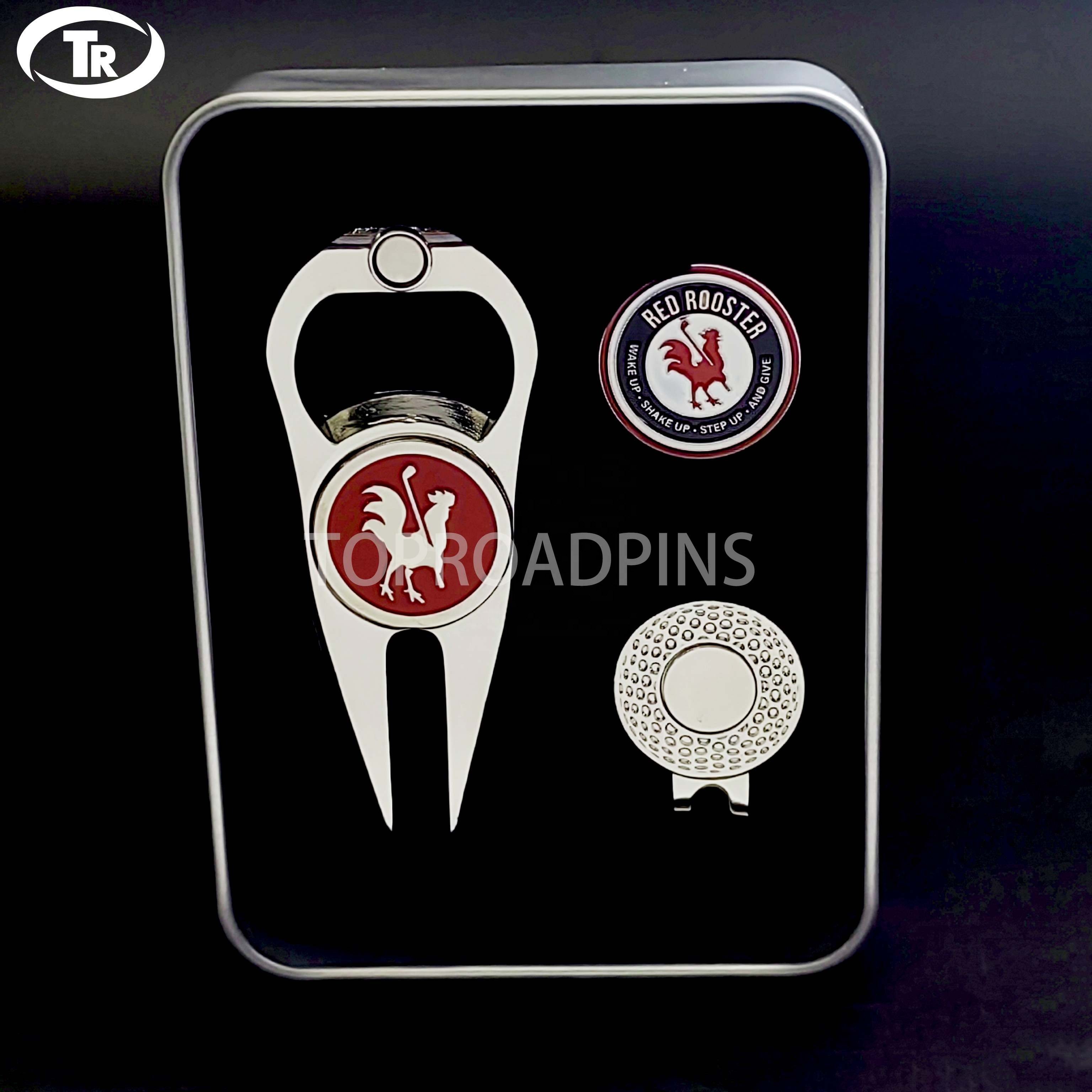 Factory Price Value Sets Golf Coin With Hat Clips Golf Divot Set Gift Boxes