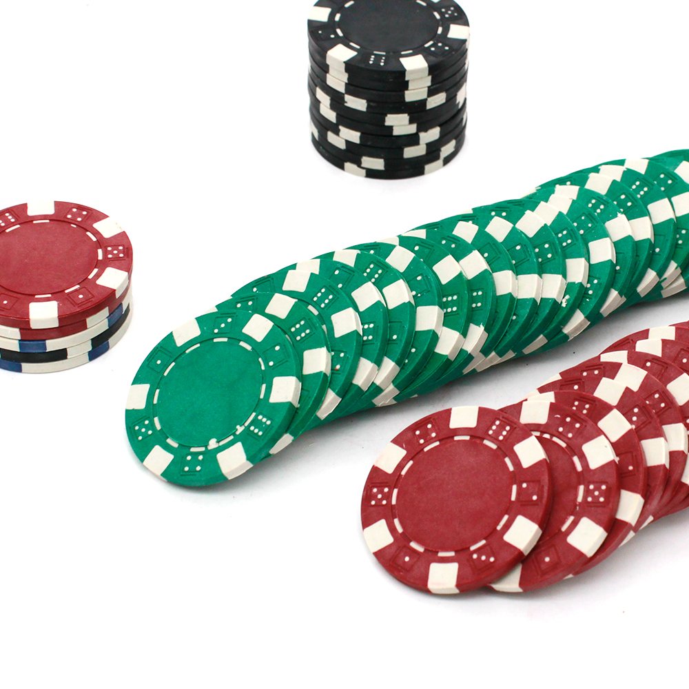 Custom Luxury 300-Piece ABS Plastic Poker Chips Set 2pcs Playing Cards 5 Dice in Aluminum Box 14g Weight for Casinos Custom Logo
