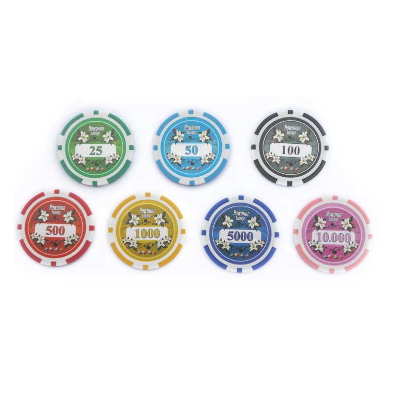 Free Sample 39mm Ceramic Poker Chips Casino Chip Ept Custom Blank Ceramic Poker Chips With Custom Logo