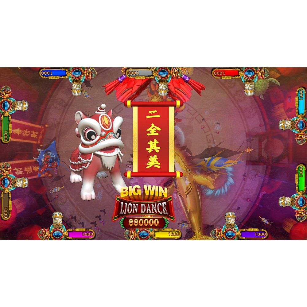 4~10 Player Fish Table Game Machine Fortune Kings Arcade Shooting Fish Game Host Accessories