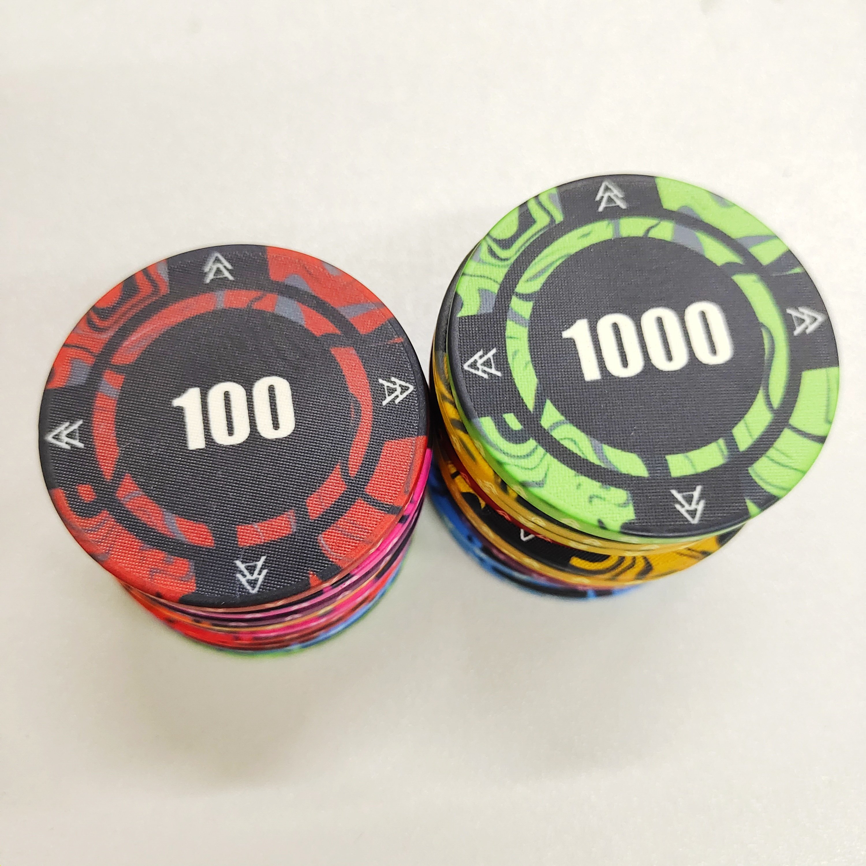 Customized Poker Chips Wholesale Poker Chip Set Ceramic Playing Card Chips for Casino Manufacturer