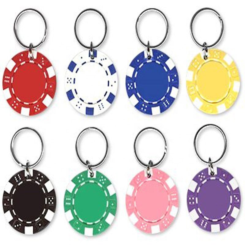 Wholesale Custom Color keychain poker chip