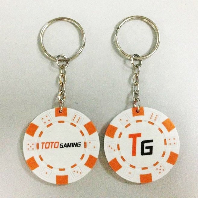 Wholesale Custom Color keychain poker chip