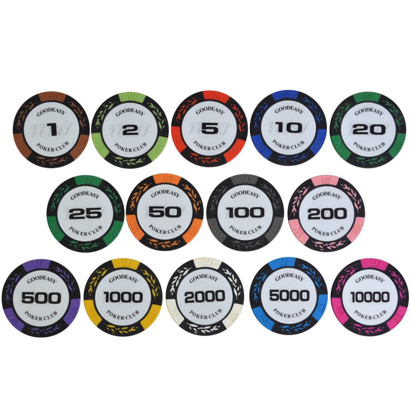 Customized 14g Gambling Baccarat Game Customized Emblem Monte Carlo Ultimate Clay Poker Chips