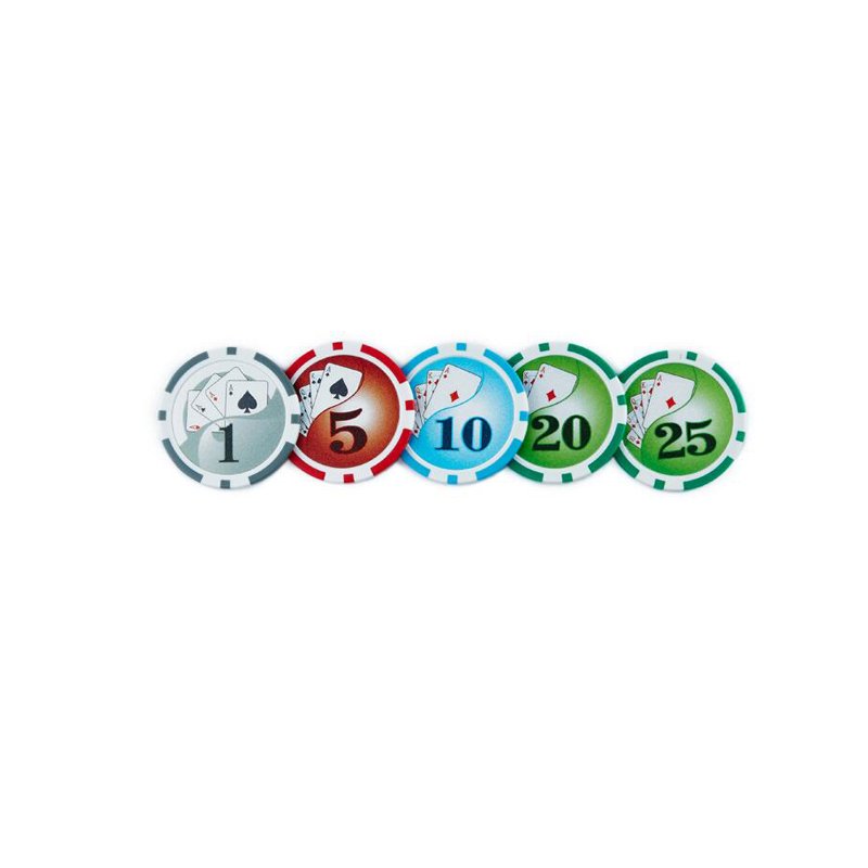 Factory supply ABS Plastic ceramic poker chips Custom Printed Casino Board Game party Poker Chips