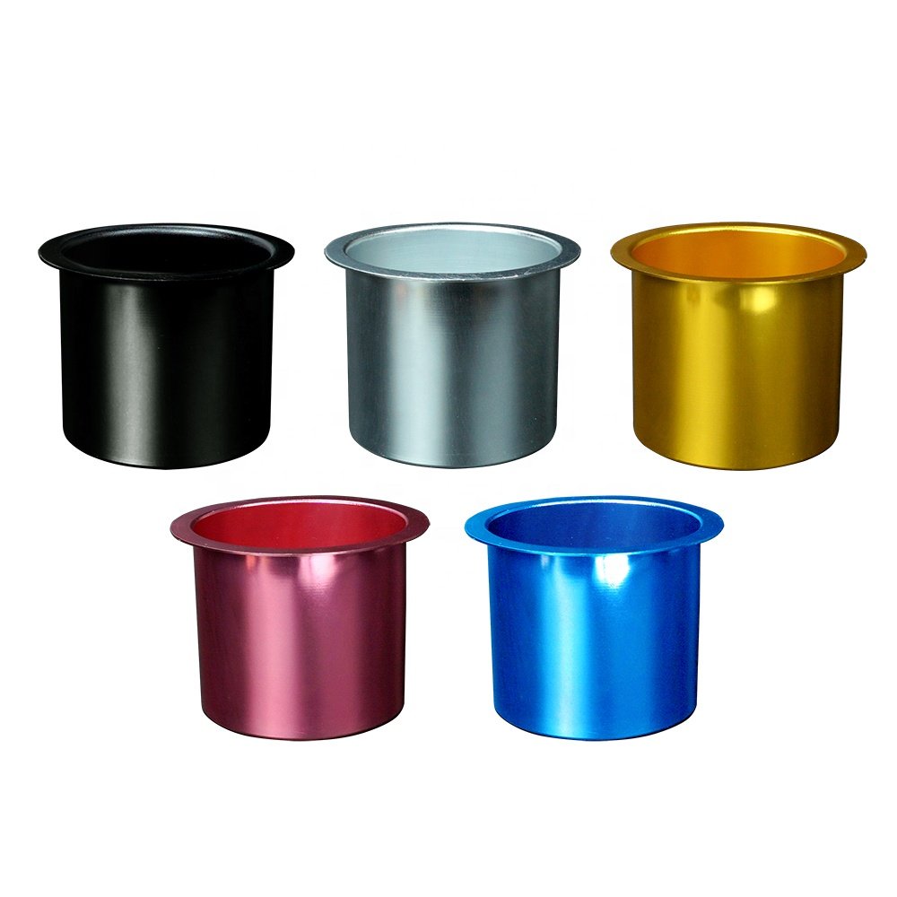 Wholesale multi color aluminum cup holder drink holder 86mm diameter on casino poker table for accessaries