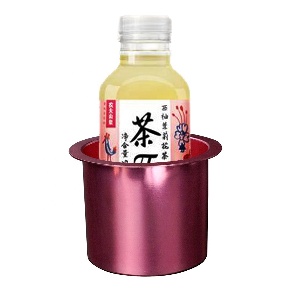 Wholesale multi color aluminum cup holder drink holder 86mm diameter on casino poker table for accessaries
