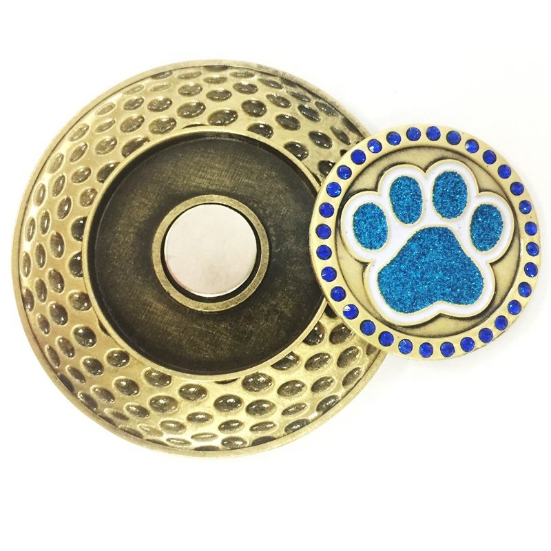 Wholesale custom soft enamel poker chip golf ball marker