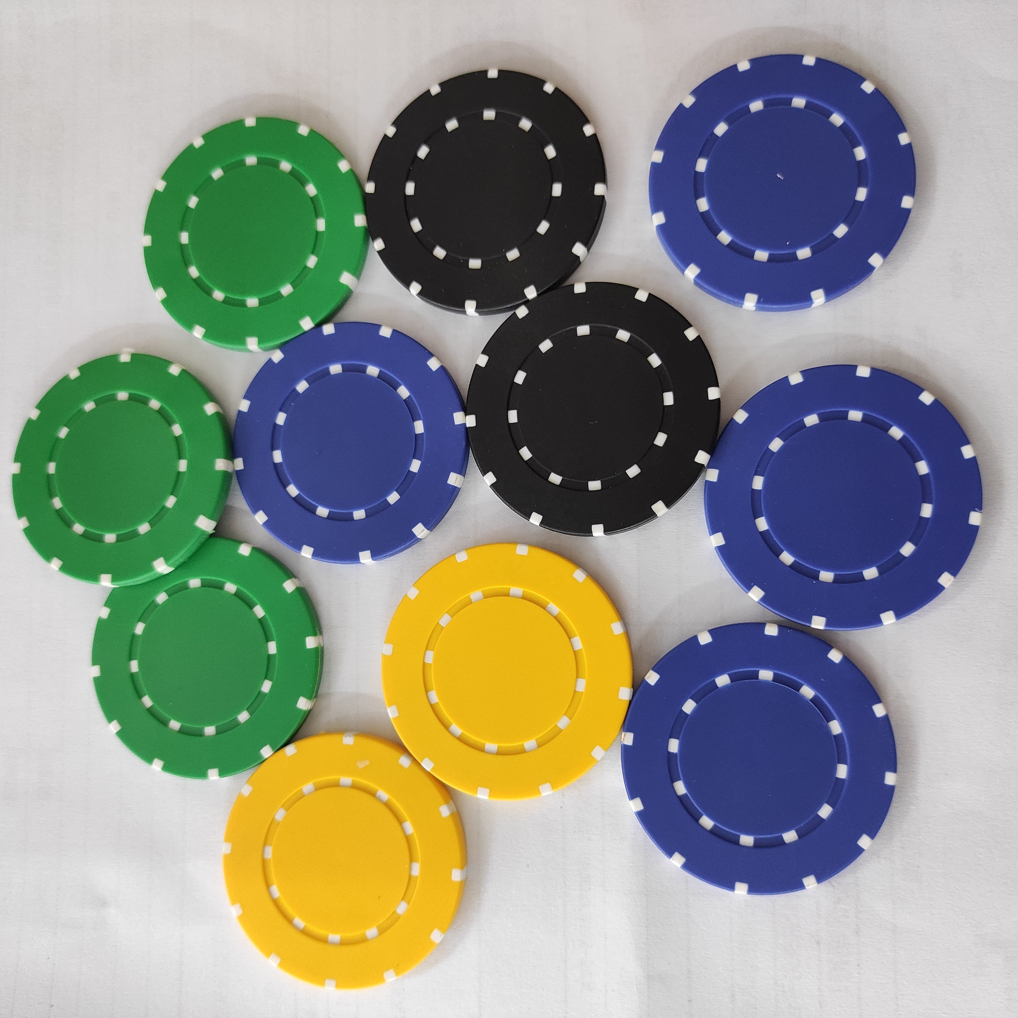 2020 New arrival PS Roulette 11.5G poker chips with metal insert wholesale