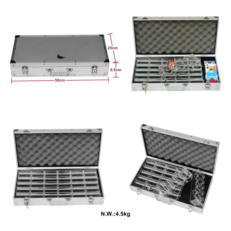 High Sales Volume 600ct Poker Chip Case Chip Tray For Casino Entertainment