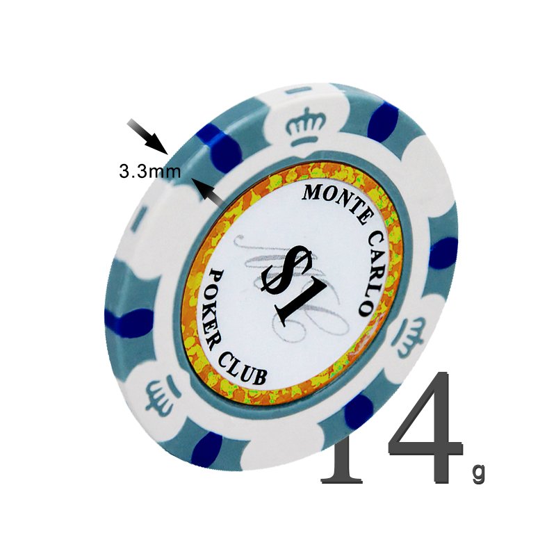 Spot Custom 10g Single Pca Ept Numbered Nevada Jack Ceramic Aluminum Alloy Clay Meander Image Set Plastic Poker Chips Box