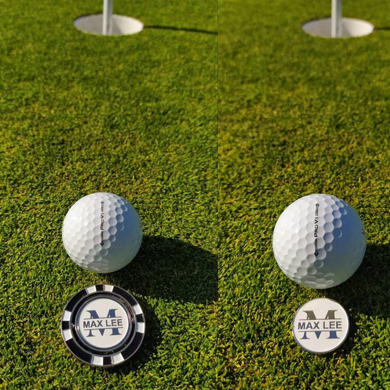 Wholesales Custom Soft Enamel Metal Logo Poker Chip Set Magnetic Golf Ball Markers