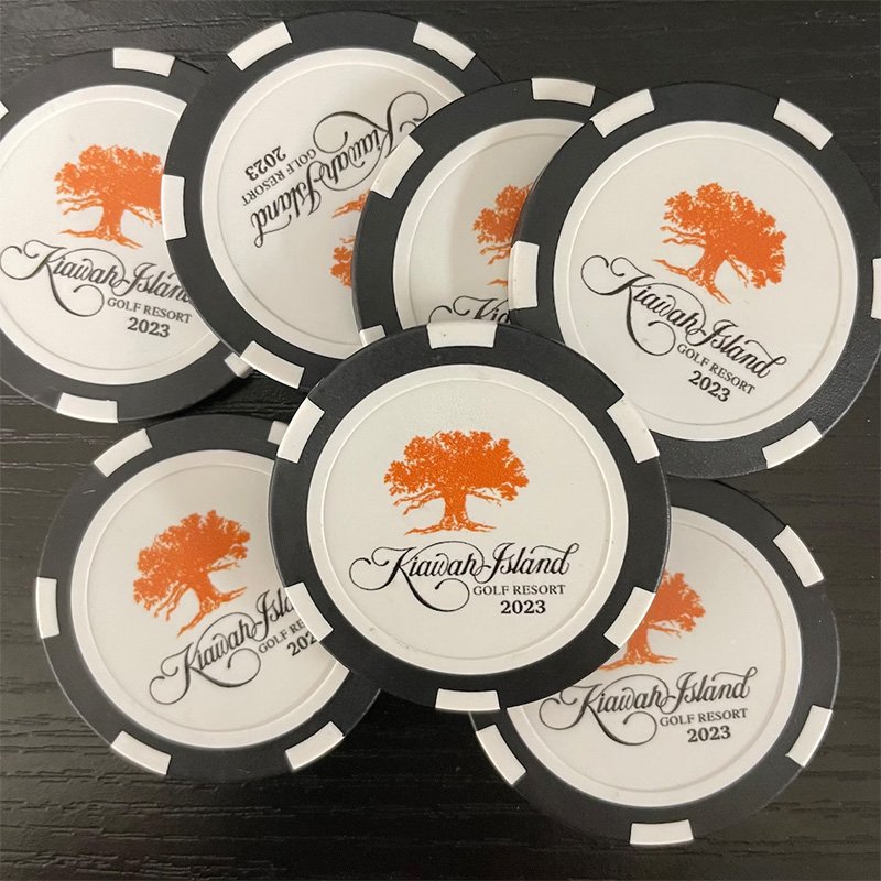 Wholesales Custom Soft Enamel Metal Logo Poker Chip Set Magnetic Golf Ball Markers