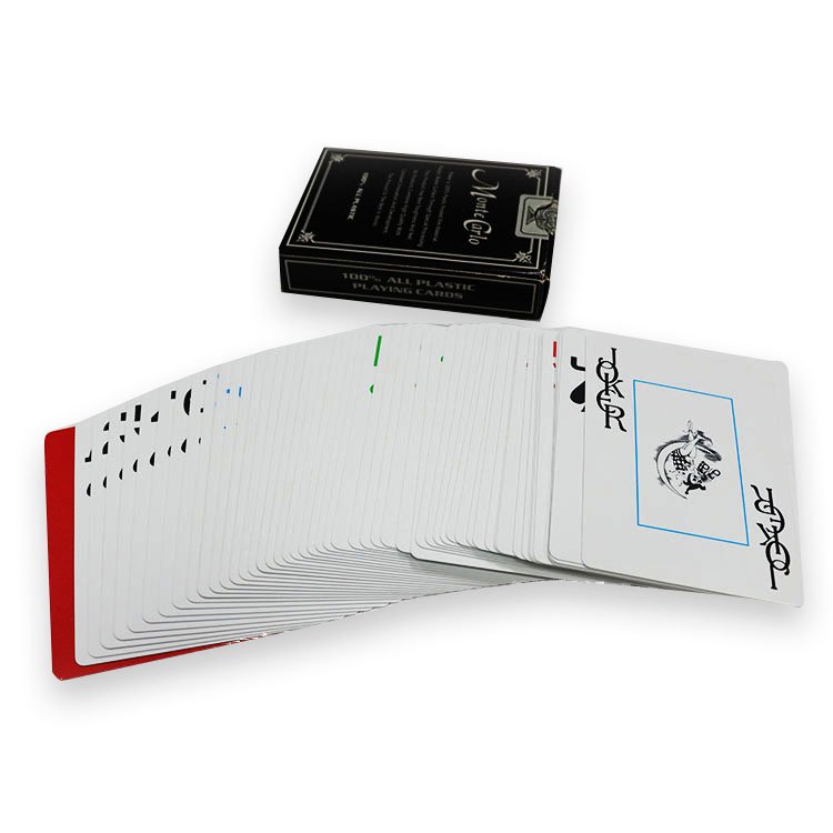 Customized PVC Poker Cards With Gold Foil Technique Offset Printing Compatible Different Backs For Play