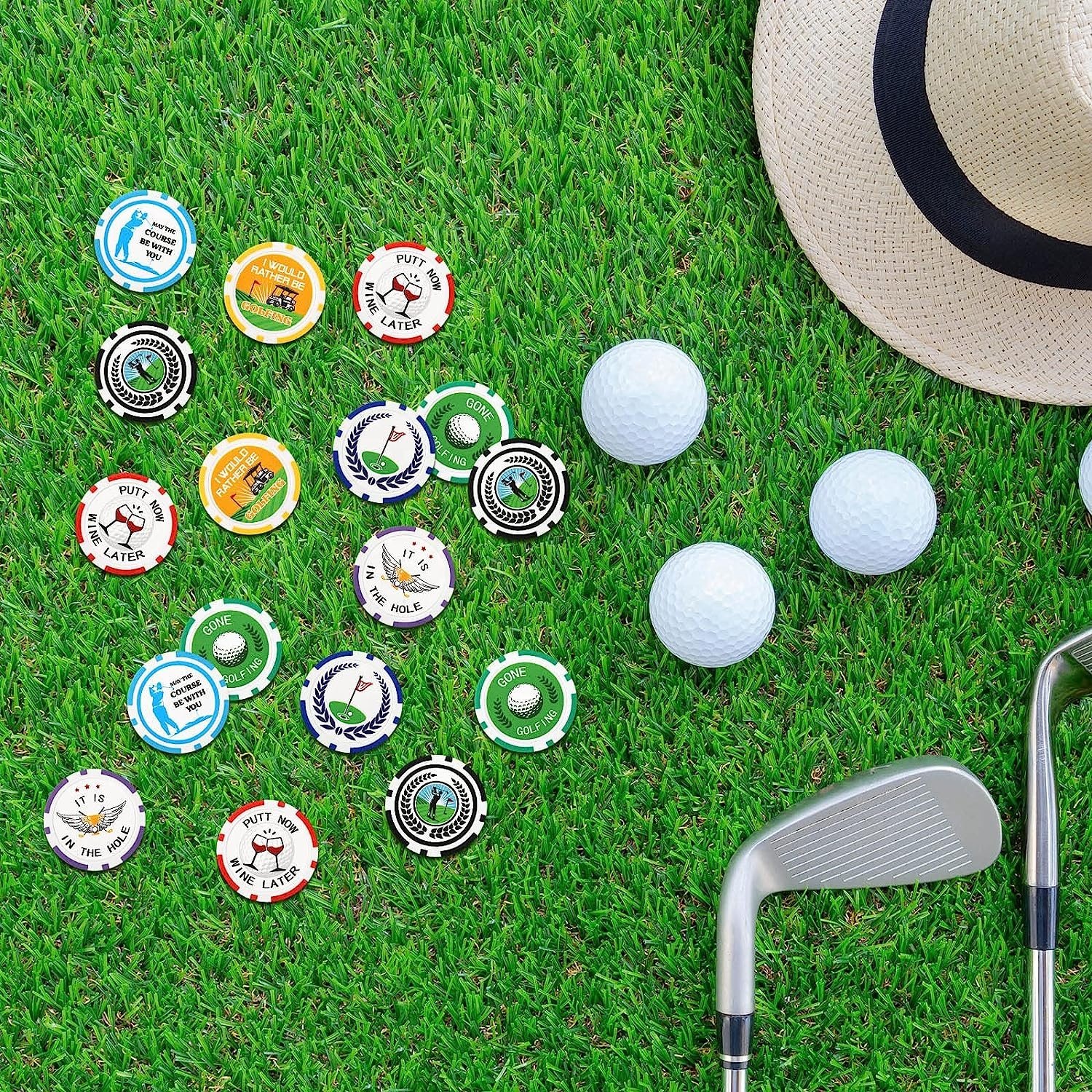 High quality Golf Accessories Custom Plastic Golf Ball Marker Poker Chips Ball Marker