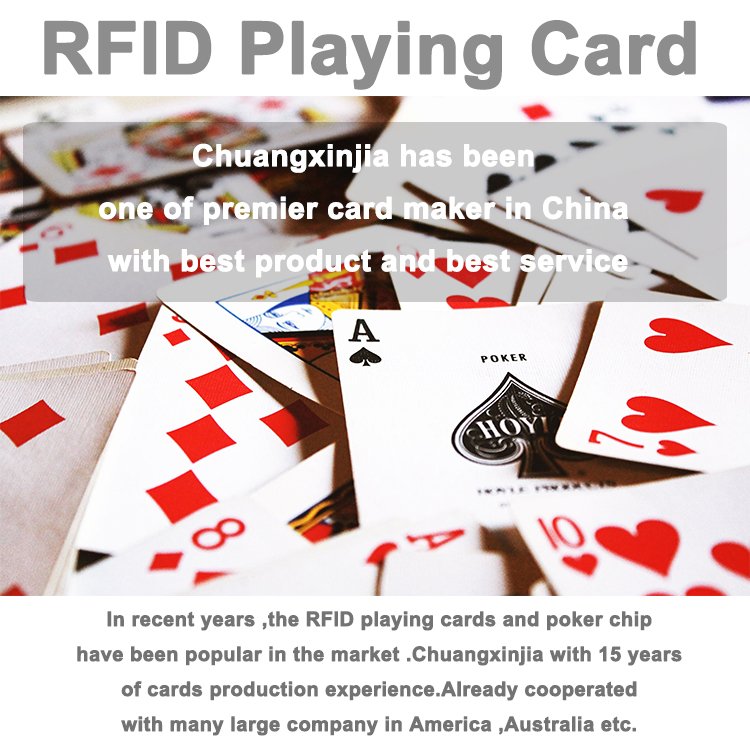 Manufacturer 15 Years Wholesale Plastic RFID/NFC Chips Poker Game Card Playing Cards