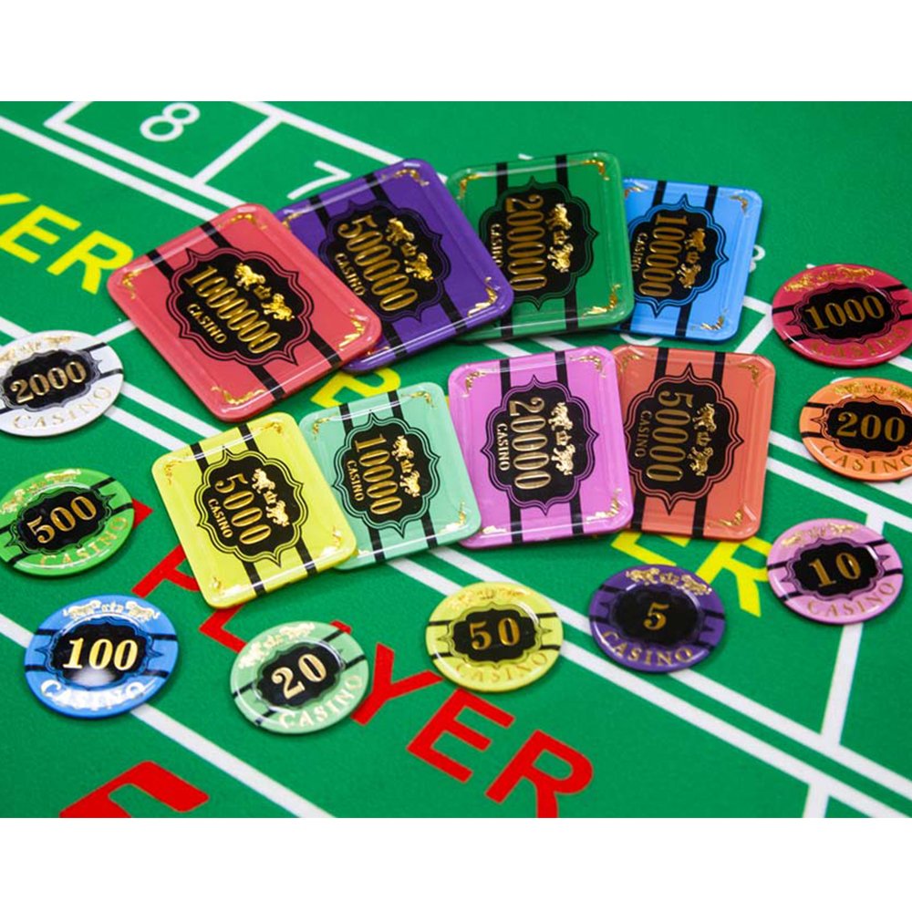 High Quality Custom Gambling Poker Chips Acrylic rectangle Casino Poker Chips Plaque Acrylic Poker Chip rectangle