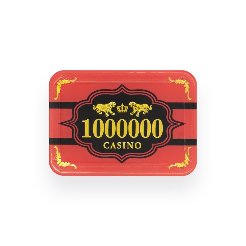 High Quality Custom Gambling Poker Chips Acrylic rectangle Casino Poker Chips Plaque Acrylic Poker Chip rectangle