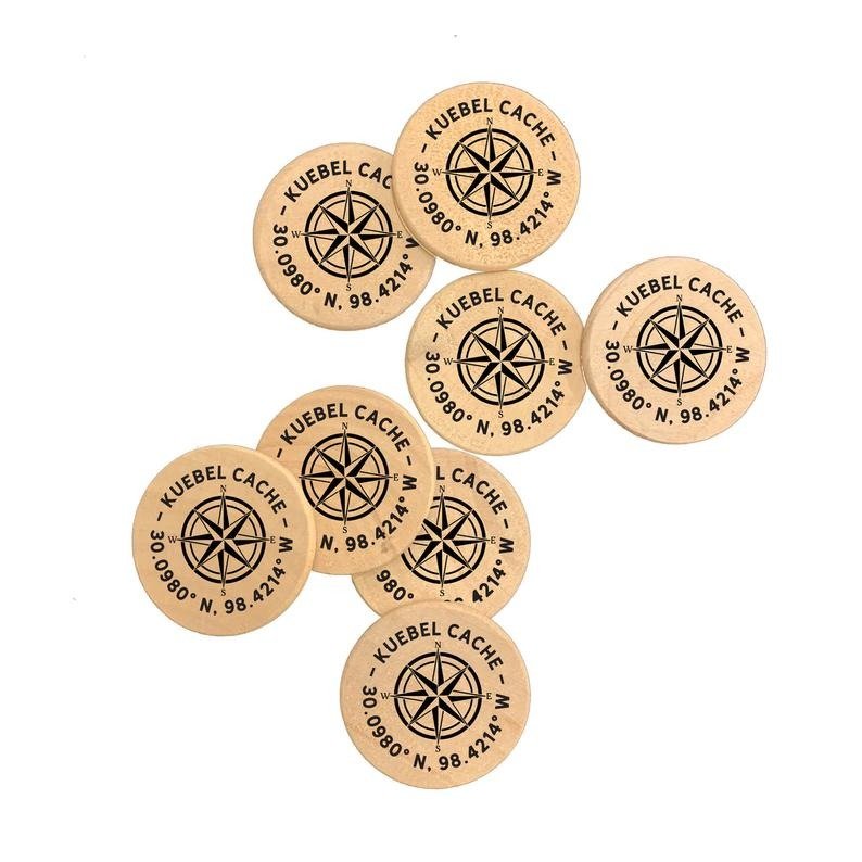 cheap natural round wood disc personalized printed wooden coins drink tokens wedding favors sobriety coins recovery poker chips