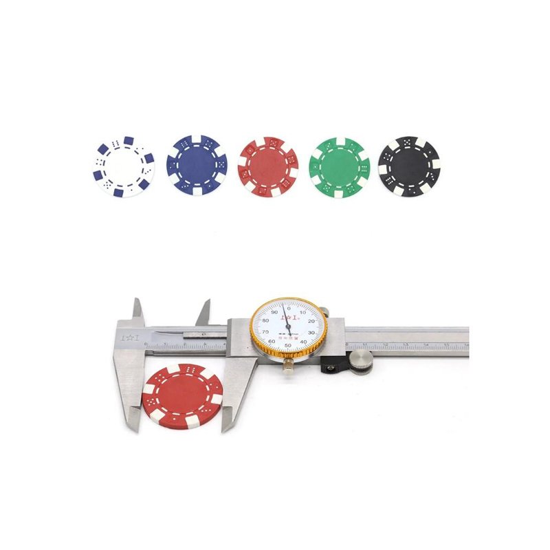 Factory supply ABS Plastic 40mm quality 14g clay Casino Gambling Custom logo Printed Poker Chips